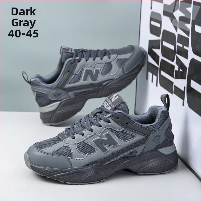 Unisex dad shoes – augšējā daļa PU+ sieta, elpojošs un ūdensizturīgs; zole gumija+ EVA; iekšējā zole EVA; universāls dizains; zems profils