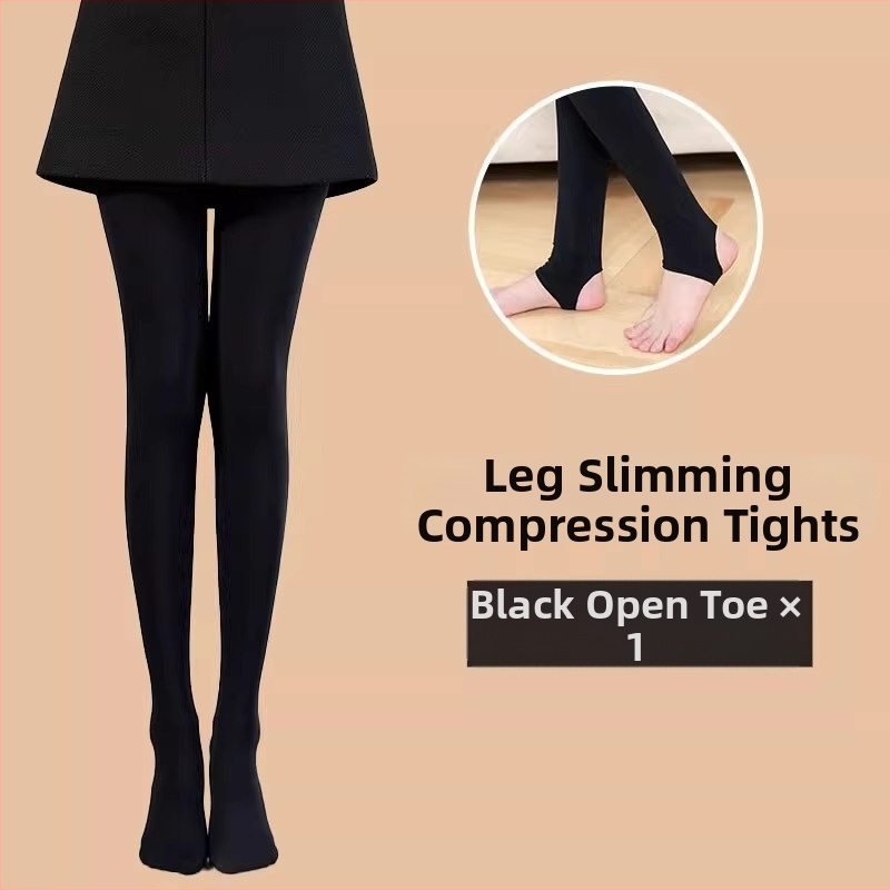 Nailoninės kompresinės kojinės moterims, vidutinio storio, su kojomis, formuoja siluetą ir pakelia sėdmenis, sugeria prakaitą, seksualus stilius.