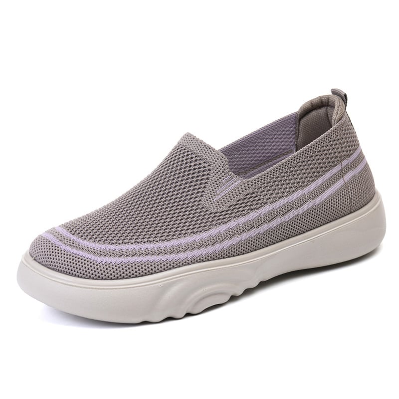 Ženske slip-on tenisice s Flyknit gornjim dijelom, prozračne i lagane, gumena potplata, okrugli vrh prsta, niski potplat 1–3 cm