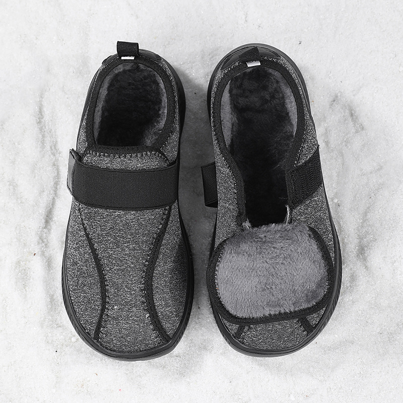 Unisex zimske cipele s širokim nosom, umjetna krzna unutrašnjost, PU gornji dio, EVA potplat, Velcro zatvaranje