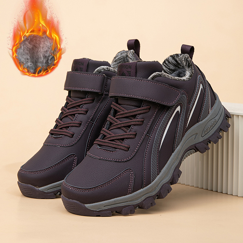 Unisex rudens pastaigu kurpes ar sietveida augšdaļu, apaļš purns, zems papēdis 1–3 cm, Velcro aizdare