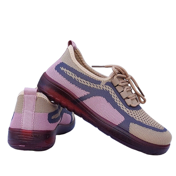 Moteriški Old Beijing audiniai bateliai – kvėpuojanti viršutinė dalis iš mezgimo medžiagos, PVC padas, PU įdėklas, apvalus pirštas