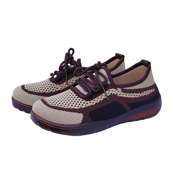 Moteriški Old Beijing audiniai bateliai – kvėpuojanti viršutinė dalis iš mezgimo medžiagos, PVC padas, PU įdėklas, apvalus pirštas