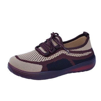 Moteriški Old Beijing audiniai bateliai – kvėpuojanti viršutinė dalis iš mezgimo medžiagos, PVC padas, PU įdėklas, apvalus pirštas