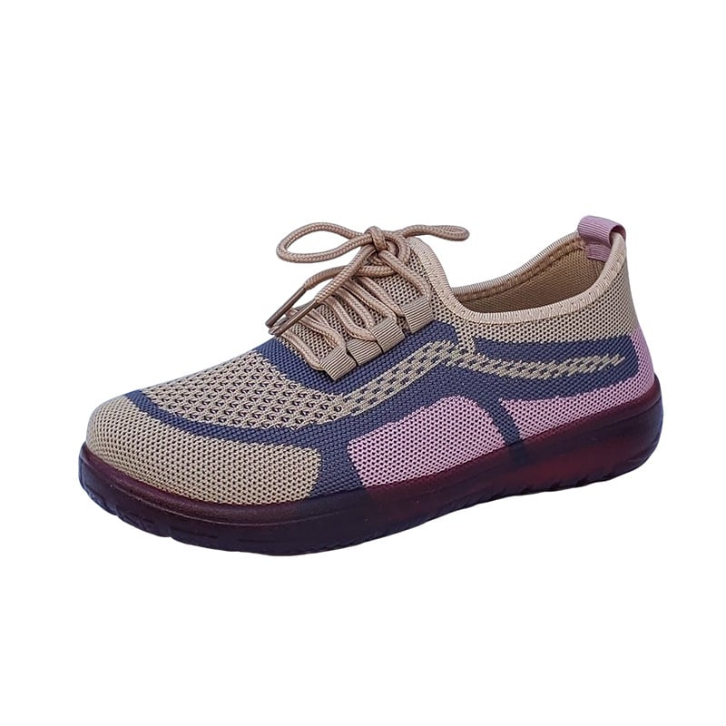 Moteriški Old Beijing audiniai bateliai – kvėpuojanti viršutinė dalis iš mezgimo medžiagos, PVC padas, PU įdėklas, apvalus pirštas