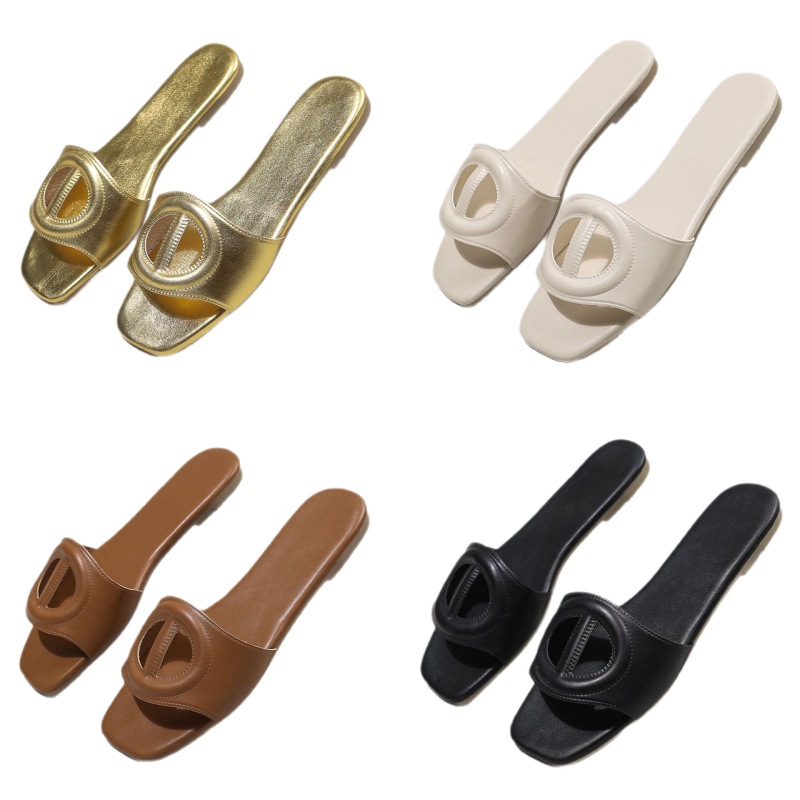 Ženske ljetne ravne sandale – PU gornji dio, PU podstava, TPR potplat, debljina potplata 0–3 cm, ravna peta