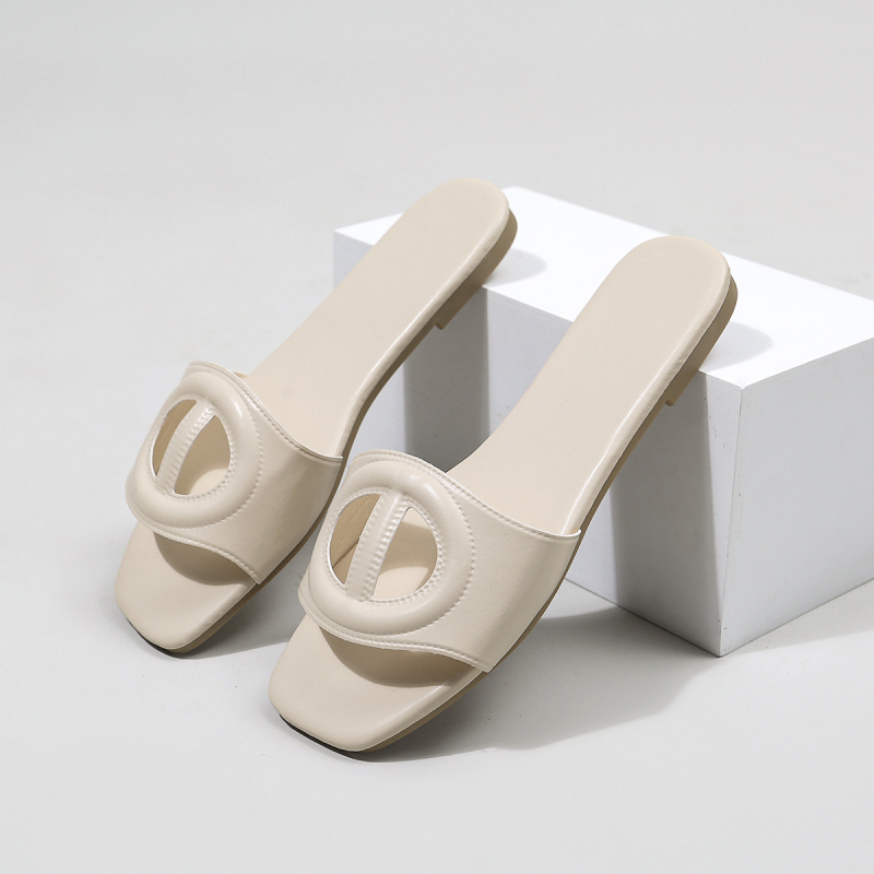 Ženske ljetne ravne sandale – PU gornji dio, PU podstava, TPR potplat, debljina potplata 0–3 cm, ravna peta