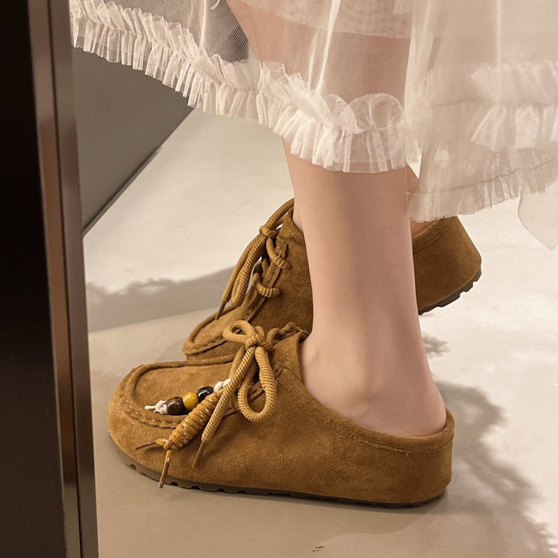 Sandale pentru femei, în stil Birkenstock, cu deget închis, slip-on, cu talpă groasă pentru creșterea înălțimii (partea superioară: nubuc de vițel; talpă: EVA; grosimea talpii: 0–3 cm; toc plat)