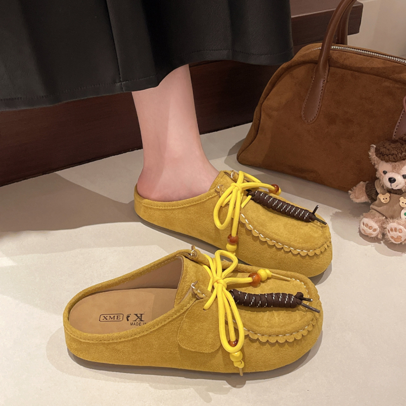 Moterys bateliai su stora padu, apvalia nosimi, velūrinė viršutinė dalis, guminis padas, aukštį didinanti įdėklas, slip-on