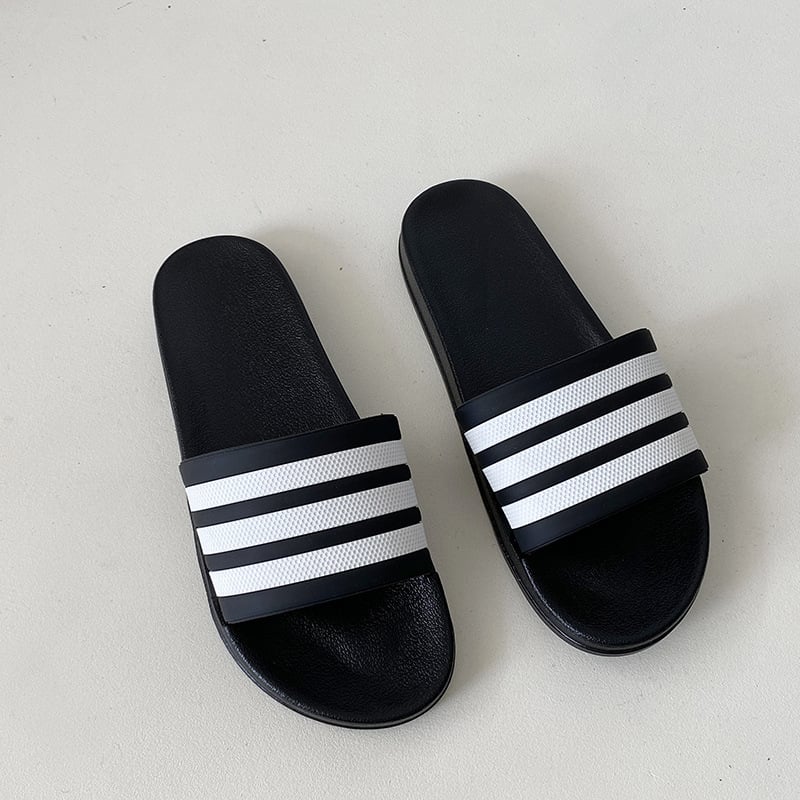 PVC augšdaļa un zole, svītrainais raksts, injekcijas zoles tehnoloģija, elpojošas, piemērotas iekšējai un ārējai lietošanai