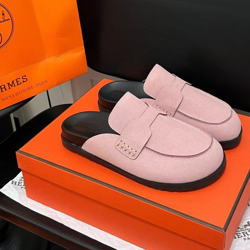 Sieviešu Baotou stila ādas mule ar biezu 3–5 cm zoli, iekšējā odere no cūku ādas, gumijas ārējā zole