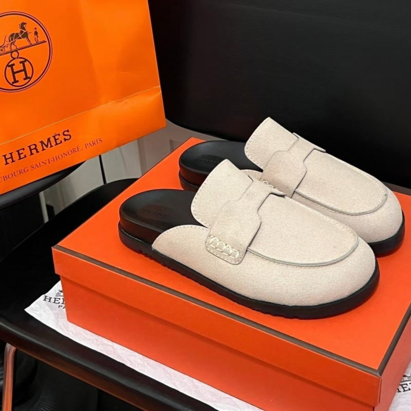 Sieviešu Baotou stila ādas mule ar biezu 3–5 cm zoli, iekšējā odere no cūku ādas, gumijas ārējā zole