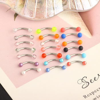 Пирсинг за вежди от неръждаема стомана, електропокритие, унисекс стил Crown, 18K чистота