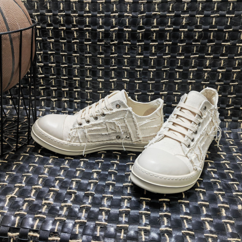 Adidași casual din pânză, talie joasă, închidere laterală cu fermoar, respirabili, branț din piele de vițel prim-strat