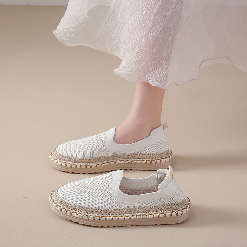 Ženske platnene tenisice u pekinškom stilu, ljetne mrežaste, slip-on, ravna mekana potplat, veličina 34