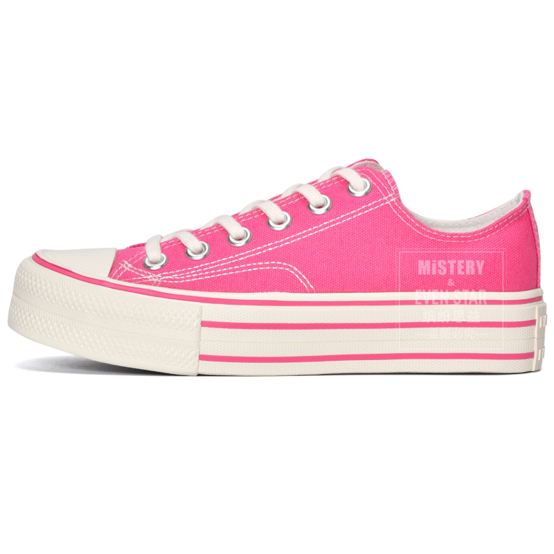 Sieviešu auduma kurpes ar bieza zole, Korejas versija, augstuma palielināšanas dizains, zems augšdaļa, vulkanizēta gumijas zole