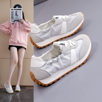 Ženske casual tenisice inspirirane Forrestom Gumpom, korejskog stila, nizak gornji dio, gornji dio od tkanine, potplat od plastike, vezivanje šnurkama, protuklizne, otporne na habanje, proljeće 2025, model K818