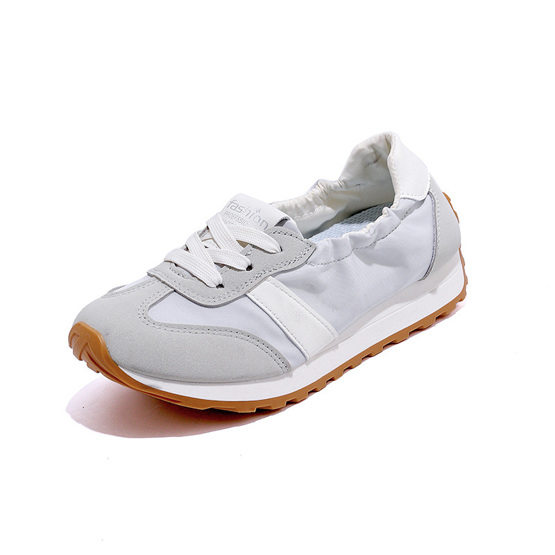 Ženske casual tenisice inspirirane Forrestom Gumpom, korejskog stila, nizak gornji dio, gornji dio od tkanine, potplat od plastike, vezivanje šnurkama, protuklizne, otporne na habanje, proljeće 2025, model K818