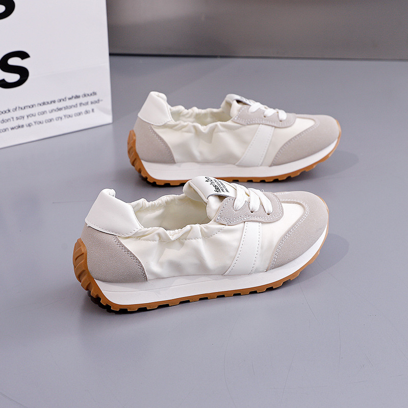 Ženske casual tenisice inspirirane Forrestom Gumpom, korejskog stila, nizak gornji dio, gornji dio od tkanine, potplat od plastike, vezivanje šnurkama, protuklizne, otporne na habanje, proljeće 2025, model K818