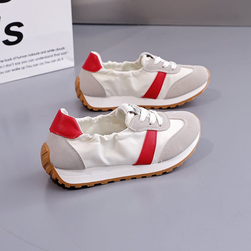 Ženske casual tenisice inspirirane Forrestom Gumpom, korejskog stila, nizak gornji dio, gornji dio od tkanine, potplat od plastike, vezivanje šnurkama, protuklizne, otporne na habanje, proljeće 2025, model K818