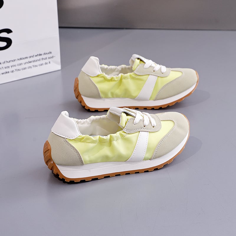Ženske casual tenisice inspirirane Forrestom Gumpom, korejskog stila, nizak gornji dio, gornji dio od tkanine, potplat od plastike, vezivanje šnurkama, protuklizne, otporne na habanje, proljeće 2025, model K818