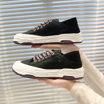 Sieviešu platnu kedas, zems augšējais, virsma no platna, gumijas zole ar injekciju, aizvēršana ar auklām, ikdienas stils rudens 2024