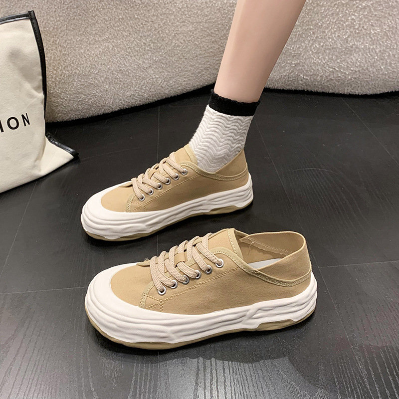 Sieviešu platnu kedas, zems augšējais, virsma no platna, gumijas zole ar injekciju, aizvēršana ar auklām, ikdienas stils rudens 2024