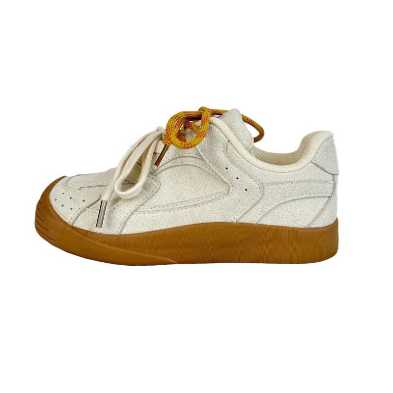 Sieviešu audekla kurpes, Korejas Harajuku stils, zems augšdaļa, šņorēšana, augšdaļa: mākslīgā PU, zole: gumija, iekšējā sieta oderējums, pavasaris 2024