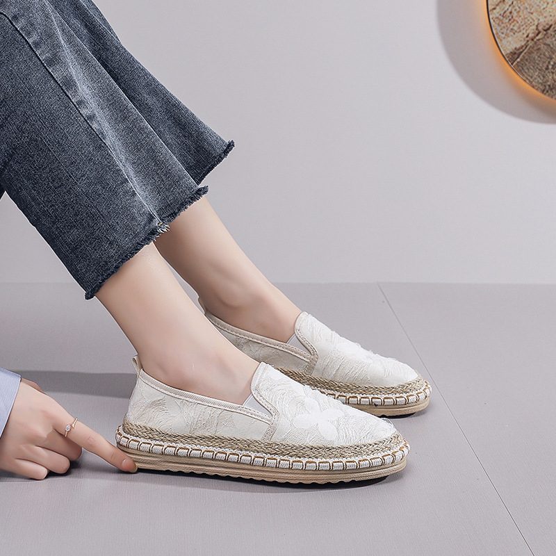 Sieviešu elpojošas kanvas kurpes Fisherman stilā – Old Beijing auduma kurpes, vasara