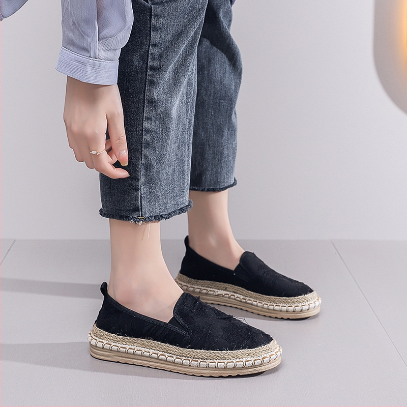 Sieviešu elpojošas kanvas kurpes Fisherman stilā – Old Beijing auduma kurpes, vasara