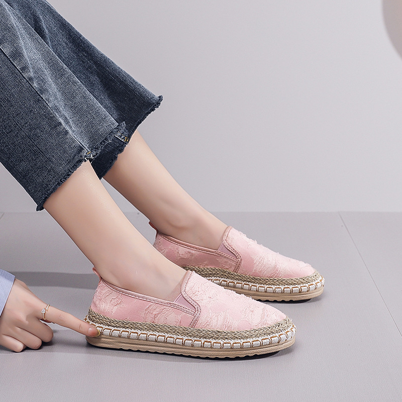 Sieviešu elpojošas kanvas kurpes Fisherman stilā – Old Beijing auduma kurpes, vasara