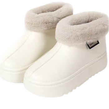 Női téli EVA bakancs plüss béléssel, EVA felső rész, EVA talp, 3-5 cm sarok, kerek orr