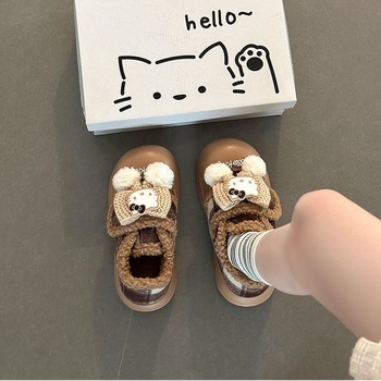 Снежни ботуши за жени - висок връх, EVA горна част, дебела подметка, подплата от изкуствен къс пух, 3–5 см ток, зима 2025