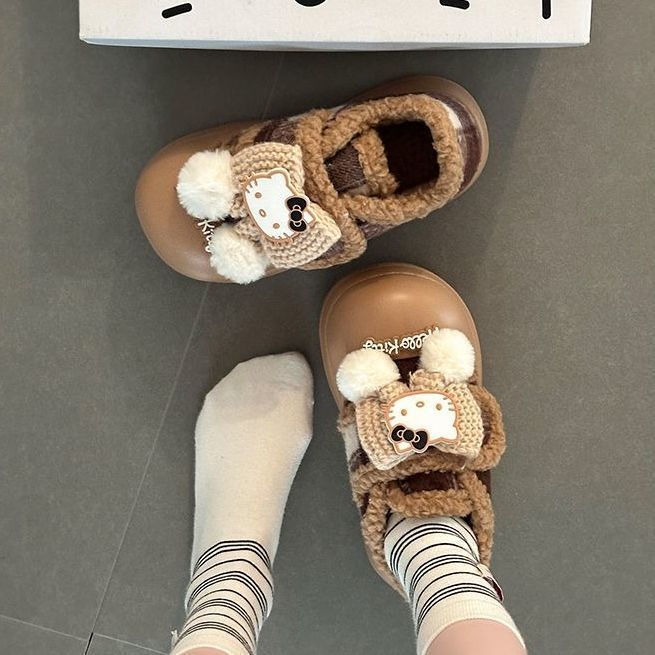 Снежни ботуши за жени - висок връх, EVA горна част, дебела подметка, подплата от изкуствен къс пух, 3–5 см ток, зима 2025