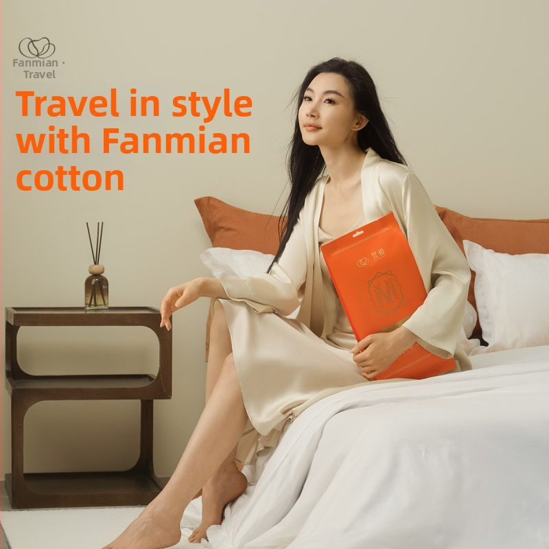 Vienkartinis patalynės komplektas – keturių dalių kelionėms ir viešbučiams, 100% medvilnė, prekinis ženklas Sometimes