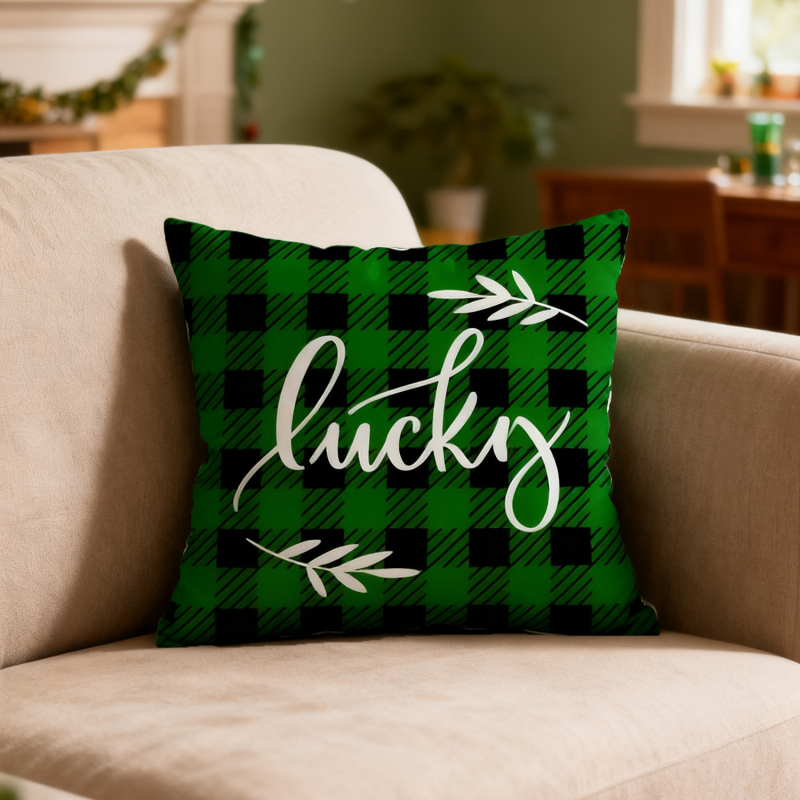 Jastučnica od lana – cvjetni motiv biljaka, mogućnost personalizacije