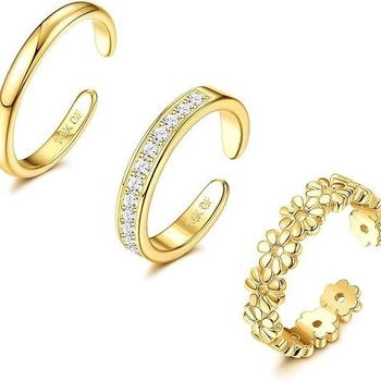 Prsten za stopalo, unisex, U-oblik, pozlaćeni nadjev s umjetnim dragi kamenjem, JJ1 proizvodnja, Yiwu podrijetlo