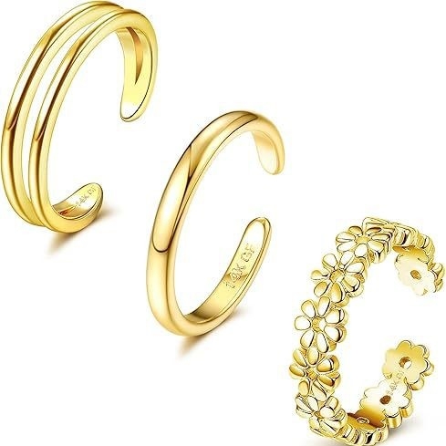 Prsten za stopalo, unisex, U-oblik, pozlaćeni nadjev s umjetnim dragi kamenjem, JJ1 proizvodnja, Yiwu podrijetlo