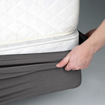 Elastična navlaka za krevet s četiri strane i pokrov za boxspring, za krevet 1,8 m, jednobojna