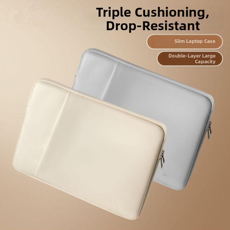 Haomo PU nešiojamojo kompiuterio dėklas su vidine įdėklu — miesto minimalistinis stilius, kvėpuojantis ir atsparus vandeniui, ultra lengvas ir atsparus dėvėjimui, poliesterio pamušalas, pavasaris 2025