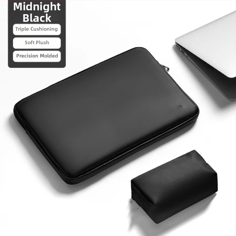 Haomo PU nešiojamojo kompiuterio dėklas su vidine įdėklu — miesto minimalistinis stilius, kvėpuojantis ir atsparus vandeniui, ultra lengvas ir atsparus dėvėjimui, poliesterio pamušalas, pavasaris 2025