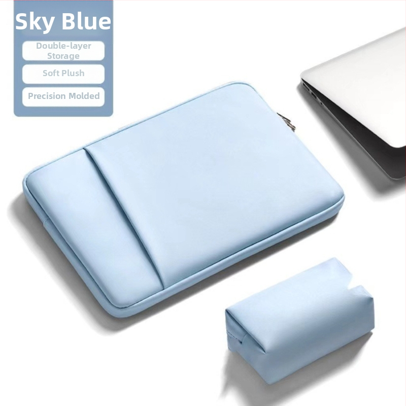 Haomo PU nešiojamojo kompiuterio dėklas su vidine įdėklu — miesto minimalistinis stilius, kvėpuojantis ir atsparus vandeniui, ultra lengvas ir atsparus dėvėjimui, poliesterio pamušalas, pavasaris 2025