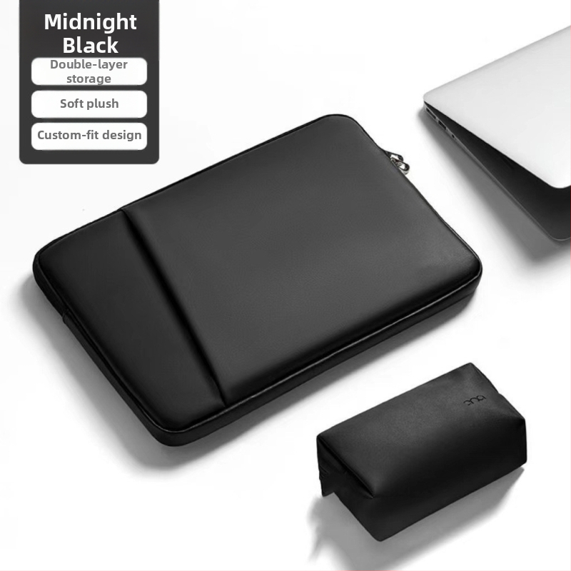 Haomo PU nešiojamojo kompiuterio dėklas su vidine įdėklu — miesto minimalistinis stilius, kvėpuojantis ir atsparus vandeniui, ultra lengvas ir atsparus dėvėjimui, poliesterio pamušalas, pavasaris 2025