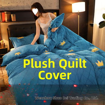 Polüesteri voodipesu kate korallo fleece'iga, prantsuse stiil, reaktiivne trükkimine, kaal 1500–2000 g