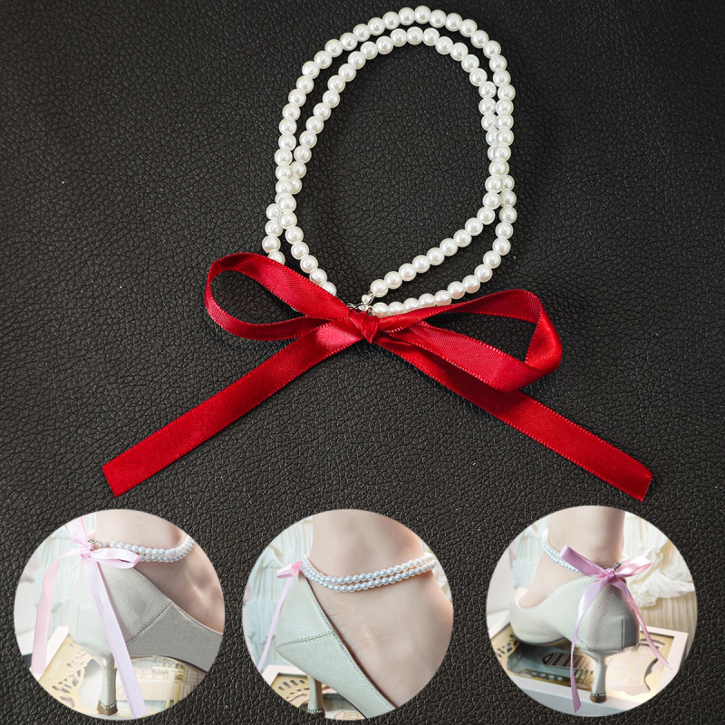 Anklet s mašnicom – crtani stil, ženski, plast/smola, Rain Butterfly, prilagodba dostupna