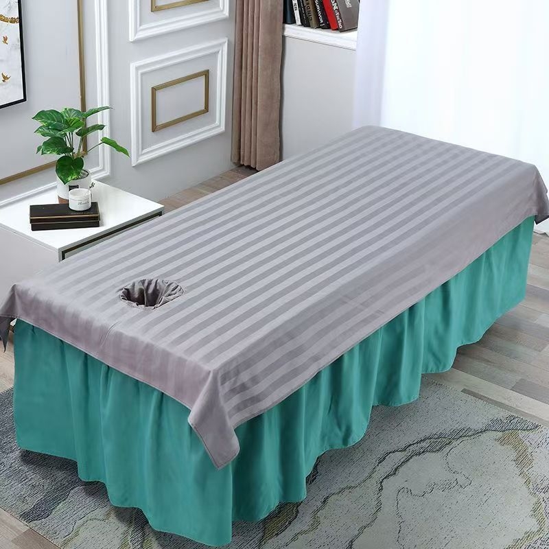 Bijeli platna za masažu od 100% pamuka, s rupama, za kozmetički salon