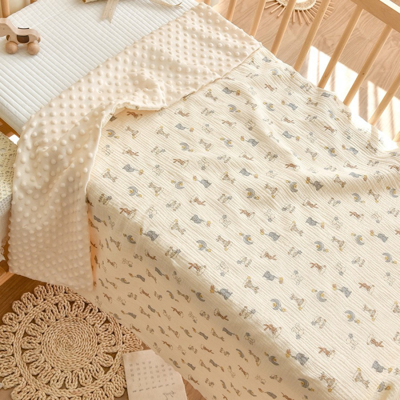 Husă de pilotă pentru copii cu modele de plante și animale, 100% bumbac, imprimare reactive pe țesătură 40s