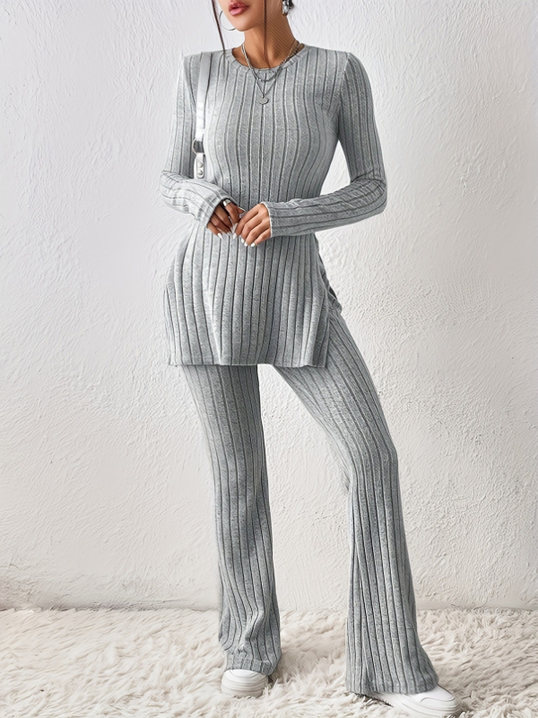 Leisure dvodjelni set, dugi rukav, bez glačanja, Spandex-acetat-poliester smjesa, japansko-korejski stil, jesen 2023