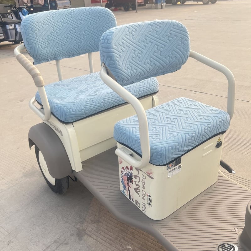 Sēdekļa pārvalks elektriskajam triciklam – šķiedru materiāls, universāls visiem gadalaikiem, bez logotipa