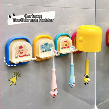 Seinale paigaldatav hambaharja hoidik, puurimata, plastikust, lastele mõeldud elektriliste hambaharjade jaoks, vannituba